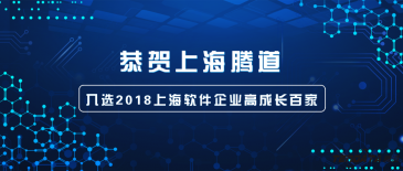 恭贺上海腾道信息技术有限公司入选"2018上海软件企业百强"