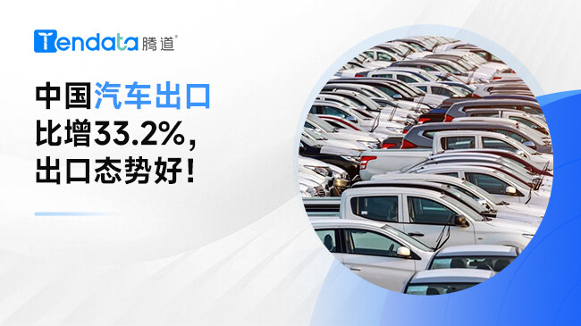 中国汽车出口比增33.2%，出口态势好！