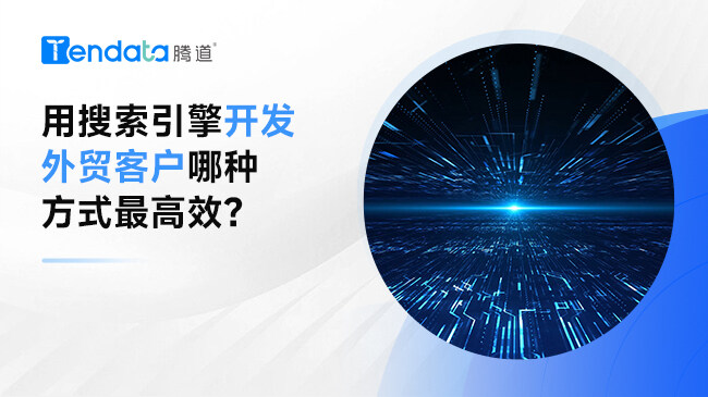 用搜索引擎开发外贸客户哪种方式最高效？海关数据在线查询平台！