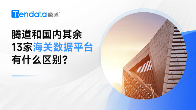 腾道和国内其余13家海关数据平台有什么区别？一文掌握！