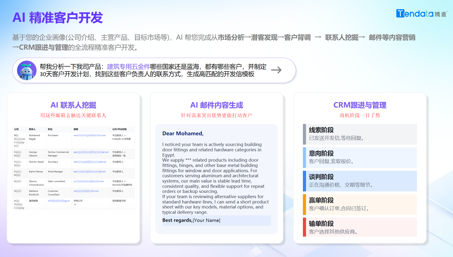 客户开发,腾道AI,腾道 客户开发,腾道AI,腾道